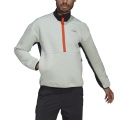 adidas Fleece Pullover Terrex Utilitas Hike Half-Zip in linen green Men